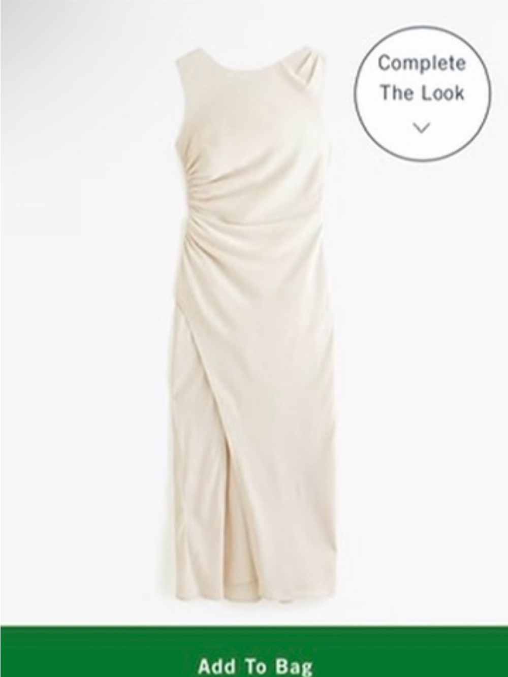 Abercrombie Cream Maxi Dress NWT